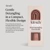 Kitsch Mini Detangling Flexi Hairbrush – Flexible Curly Hair Brush for Women, Men & Kids | Detangler Brush with Bendable Frame and Ultra-Smooth Bristles for Wet or Dry Strands – Terracotta