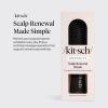 Kitsch Scalp Renewal Brush – Exfoliating & Scalp Massager for Hair Growth, Gentle Head Massage Brush to Remove Buildup, Boost Circulation & Relaxing Head Scrubber for Washing Hair – Black