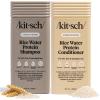 Kitsch Strengthening Rice Water Protein Shampoo & Conditioner Set – Hair Growth & Volumizing Hair Care for Thin, Fine & Damaged Hair – Paraben, Phthalates & Silicone Free – Made in USA – 12 oz