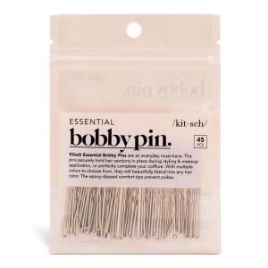 Kitsch Brown Bobby Pins – 1.87 Inches | Hair Accessories for Kids, Girls and Women | Bobby Pin Stylist Must Haves, Makeup | Ideal Gifts for Women – 45 pcs(Blonde)