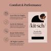 Kitsch x Bridgerton Satin Bonnet for Sleeping – Softer Than Silk Bonnet For Sleeping Women – Secure Fit, Adjustable, Night Cap For Curly & Textured Hair – Prevents Breakage & Tangles – Garden Toile(Black)
