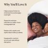 Kitsch x Bridgerton Satin Bonnet for Sleeping – Softer Than Silk Bonnet For Sleeping Women – Secure Fit, Adjustable, Night Cap For Curly & Textured Hair – Prevents Breakage & Tangles – Garden Toile(Black)
