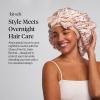 Kitsch x Bridgerton Satin Bonnet for Sleeping – Softer Than Silk Bonnet For Sleeping Women – Secure Fit, Adjustable, Night Cap For Curly & Textured Hair – Prevents Breakage & Tangles – Garden Toile(Cherry Print)