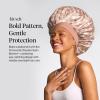Kitsch x Bridgerton Satin Bonnet for Sleeping – Softer Than Silk Bonnet For Sleeping Women – Secure Fit, Adjustable, Night Cap For Curly & Textured Hair – Prevents Breakage & Tangles – Garden Toile(Terracotta Checker)