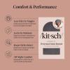Kitsch x Bridgerton Satin Bonnet for Sleeping – Softer Than Silk Bonnet For Sleeping Women – Secure Fit, Adjustable, Night Cap For Curly & Textured Hair – Prevents Breakage & Tangles – Garden Toile(Charcoal)