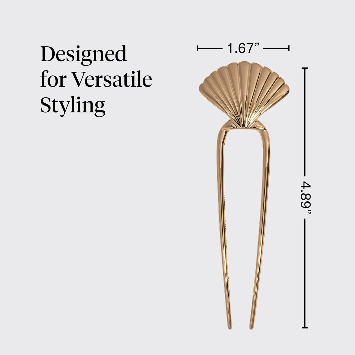 imageKitsch French Hair Pins for Women Elegant amp Durable Metal French Pin for Updos Chignon Buns amp Twist Hairstyles Secure Hold All Day Comfortable Fit Ideal Gifts for Women Clam Shell 1pcClam Shell