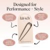 Kitsch French Hair Pins for Women – Elegant & Durable Metal French Pin for Updos, Chignon, Buns & Twist Hairstyles | Secure Hold All Day, Comfortable Fit | Ideal Gifts for Women- Clam Shell, 1pc(Hematite)