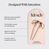 Kitsch French Hair Pins for Women – Elegant & Durable Metal French Pin for Updos, Chignon, Buns & Twist Hairstyles | Secure Hold All Day, Comfortable Fit | Ideal Gifts for Women- Clam Shell, 1pc(Metal Bow Gold)