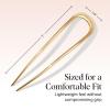 Kitsch French Hair Pins for Women – Elegant & Durable Metal French Pin for Updos, Chignon, Buns & Twist Hairstyles | Secure Hold All Day, Comfortable Fit | Ideal Gifts for Women- Clam Shell, 1pc(Gold)