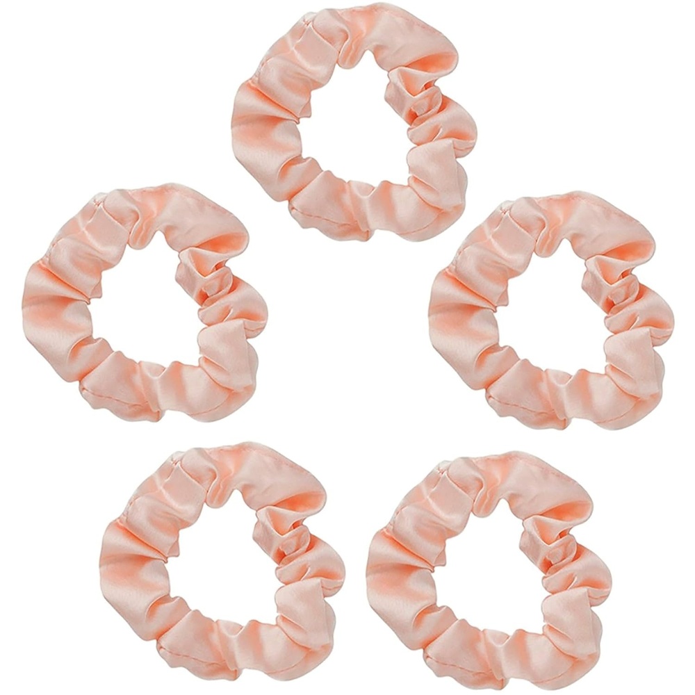 imageKitsch x Star Wars R2D2 amp Stormtrooper Scrunchies for Women Softer Than Silk Scrunchie No Crease Hair Ties Perfect For Day And Night Creaseless Hair Accessories  Ideal Gifts for Women  2pcsBlush