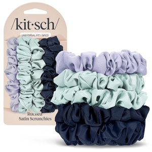 Kitsch x Star Wars R2-D2 & Stormtrooper Scrunchies for Women- Softer Than Silk Scrunchie, No Crease Hair Ties, Perfect For Day And Night Creaseless Hair Accessories | Ideal Gifts for Women – 2pcs(Garden Bouquet (5 pcs))