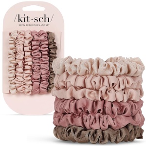 Kitsch x Star Wars R2-D2 & Stormtrooper Scrunchies for Women- Softer Than Silk Scrunchie, No Crease Hair Ties, Perfect For Day And Night Creaseless Hair Accessories | Ideal Gifts for Women – 2pcs(Terracotta)
