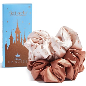 Kitsch x Star Wars R2-D2 & Stormtrooper Scrunchies for Women- Softer Than Silk Scrunchie, No Crease Hair Ties, Perfect For Day And Night Creaseless Hair Accessories | Ideal Gifts for Women – 2pcs(Desert Crown)